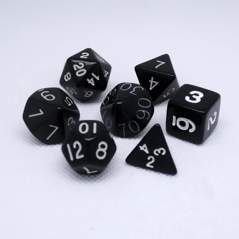 7 шт./компл. и TRPG ИГРА Подземелья и Драконы игра в кости набор DND жизнь калькулятор экран