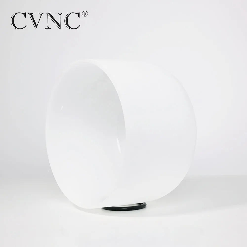 

CVNC 10" Note B Crown Chakra Frosted Quartz Crystal Singing Bowl From USA free shipping cost