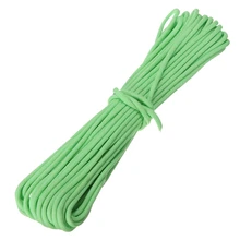 550Lb Paracord Parachute Cord Nylon Luminous Glow in the Dark 9 Core Strand green
