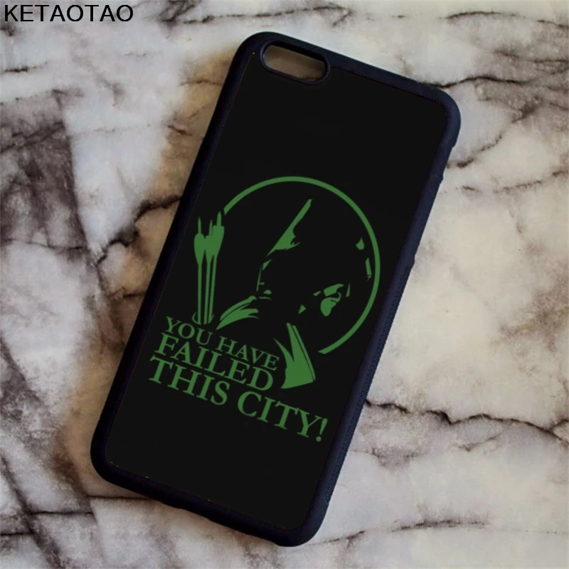 KETAOTAO DC Comics супергерой Зеленая Стрела телефонные чехлы для iPhone 4S 5S 6 6S 7 8 X PLUS Samsung