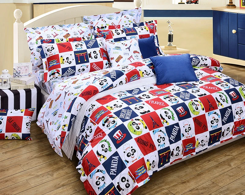 Kung Fu Panda Full Queen King 4pcs Lovely Cartoon Bedding Sets 100 Lovely Kung Fu Panda Full Queen King 4pcs Cartoon Bedding Sets 100 Cotton Sanding Duvet