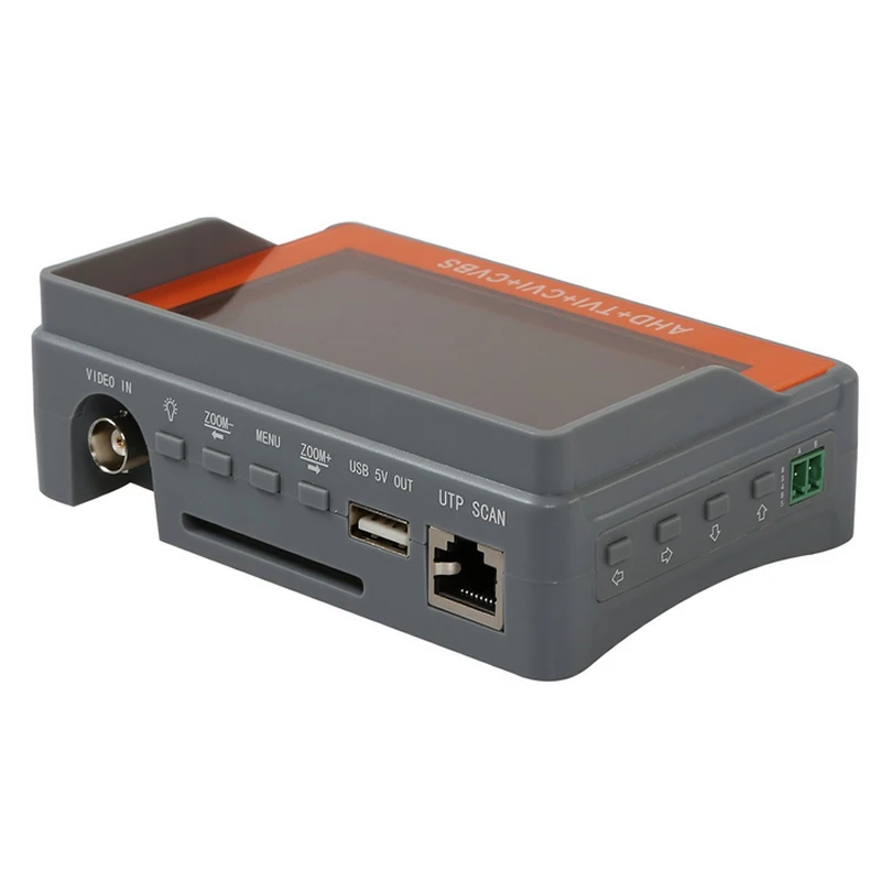 4.3 Inch Wrist CCTV Tester 1080P Portable Camera Tester AHD TVI CVI CVBS Tester TFT LCD Analog Video Tester 12V Power Output 