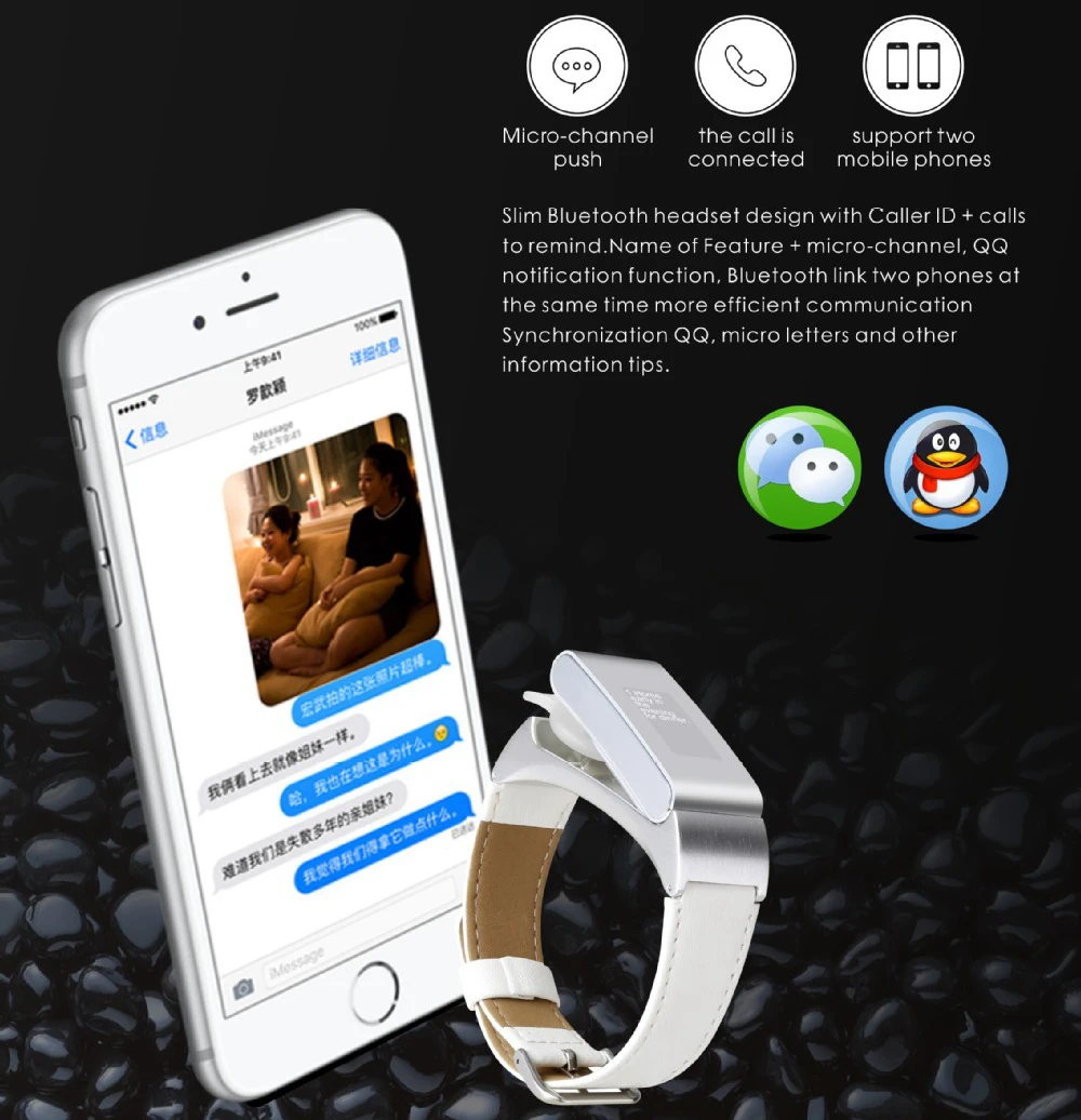 Новый IP57 водонепроницаемый 2в1 умный Браслет Talkband M8 iBand запястье Bluetooth наушники