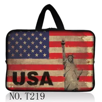 

USA Flag Laptop Sleeve Bags Tablets Pouch Case for Apple iPad 7.9 9.7 For Macbook Air 11 12 13 15 for Xiaomi Mi Pad Air 13.3