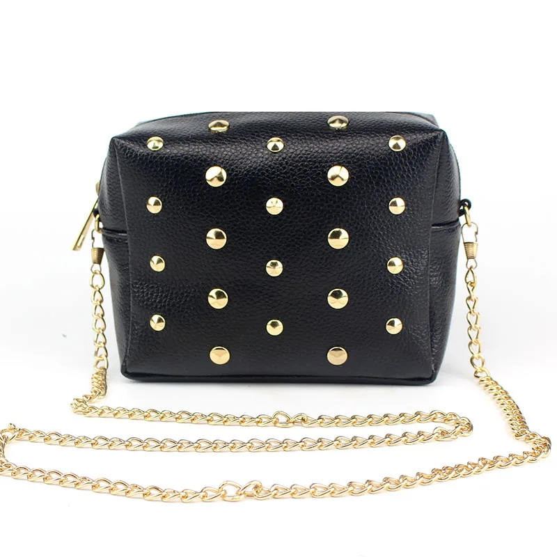 Crossbody Bags for Women Shoulder Bag Rivet Chains Small Mini PU