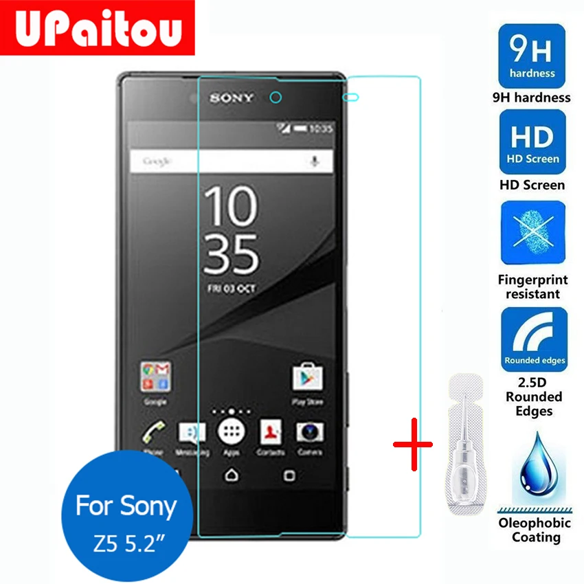 Защитное стекло закаленное 2 5 9h для Sony Xperia Z1 Z2 Z3 Z4 Z5 Compact Mini + Plus Dual|lcd screen protector|screen
