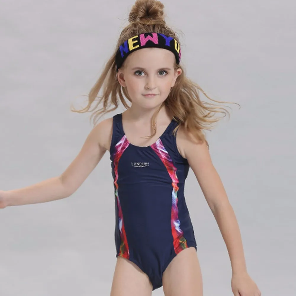 Heyelice детский купальник для девочек спортивный цельный купальный костюм спортивные купальники От 3 до 10 лет купальники для девочек