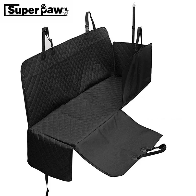 Роскошный Черный Автомобильный протектор для собак, нескользящий чехол на молнии для домашних собак, автомобильное сиденье, гамак, Открытый щенок, котенок, автомобильные аксессуары для путешествий YGB02