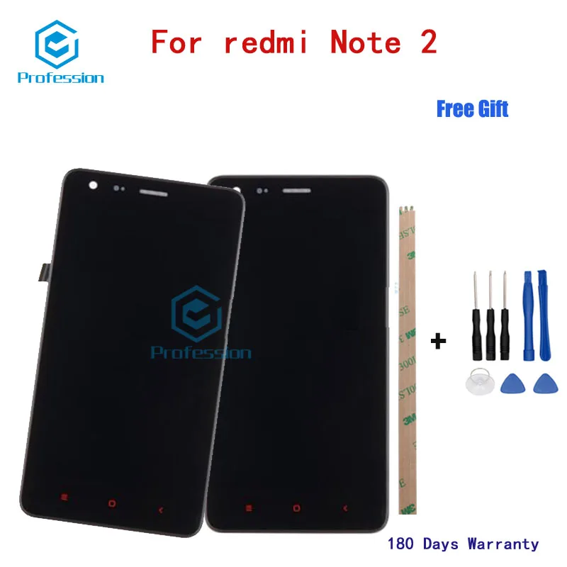 For Original Xiaomi Redmi Note 2 LCD Display and Touch Screen Digitizer Assembly Repla cement Tools+Adhesive stock | Мобильные