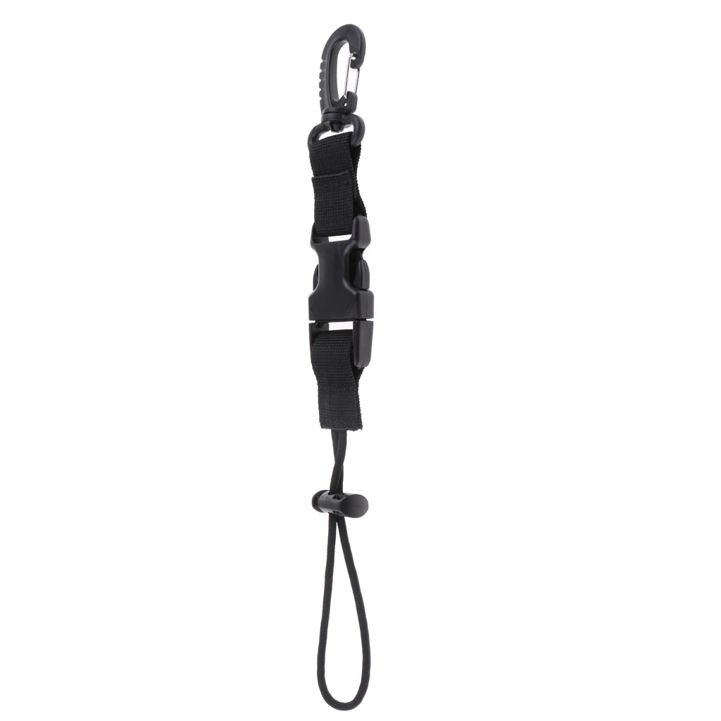 Premium Nylon Scuba Diving Lanyard Strap Camera Light Holder Belt Swivel Clip Attachment Diving Accessories