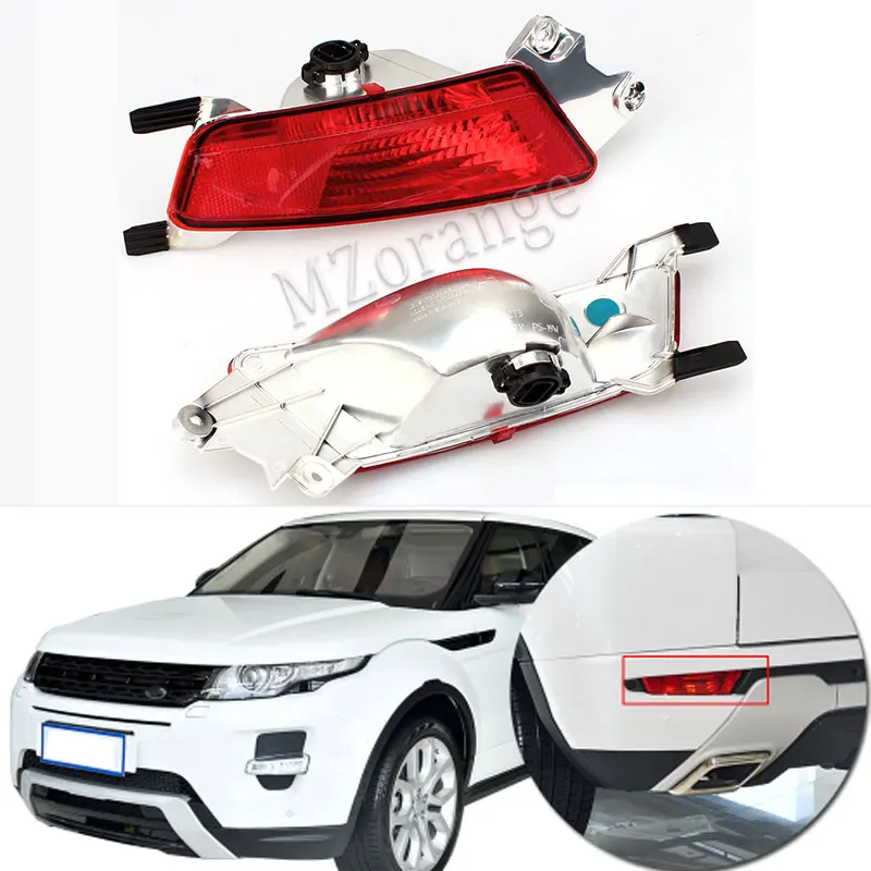 

MZORANGE Left/Right Rear Bumper Fog Light Rear Lights Car Rear Fog Lamp With Bulb for Range Rover Evoque 2012-2018 Automobile