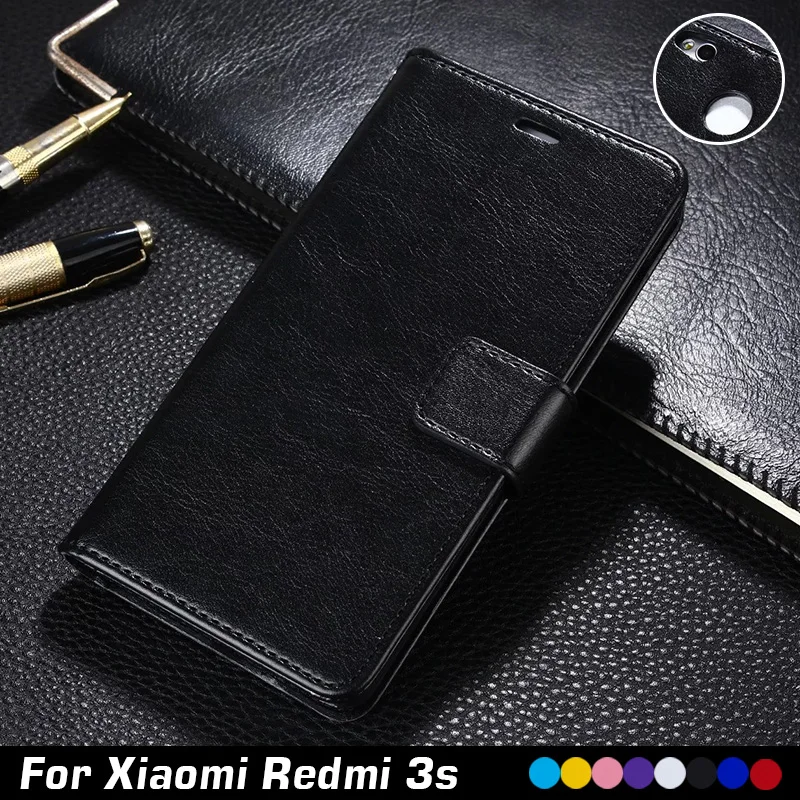 Чехол для Xiomi Redmi 3s чехол-бумажник 5 0 дюйма из искусственной кожи чехол телефона