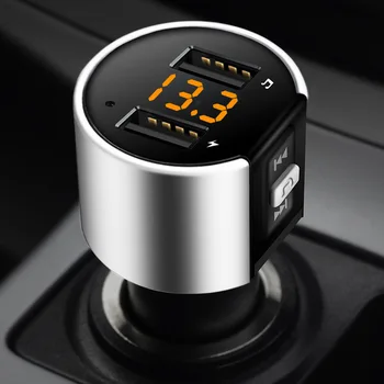 

Bluetooth FM Transmitter Car MP3 Modulator Handsfree Bluetooth Car Kit Cigarette Lighter Dual USB Bluetooth Car Free Shipping