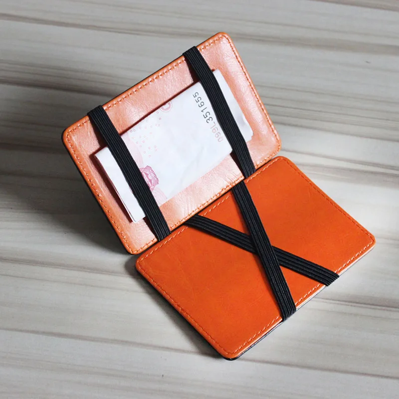 Минималистичный мужской кошелек Rfid Тонкий органайзер для карт Magic Carteras Hombre