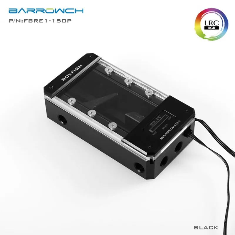 Barrowch FBRE1-200P, BoxFish резервуары, LRC 2,0, POM квадратные умные цифровые резервуары, температура в реальном времени - Цвет лезвия: Черный