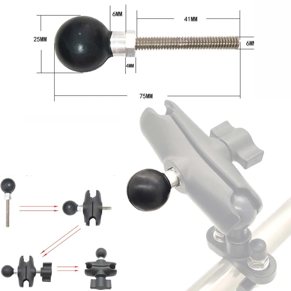 

JINSERTA 1" Ball Accessory Base For Any B-size Socket Arm for ram mount