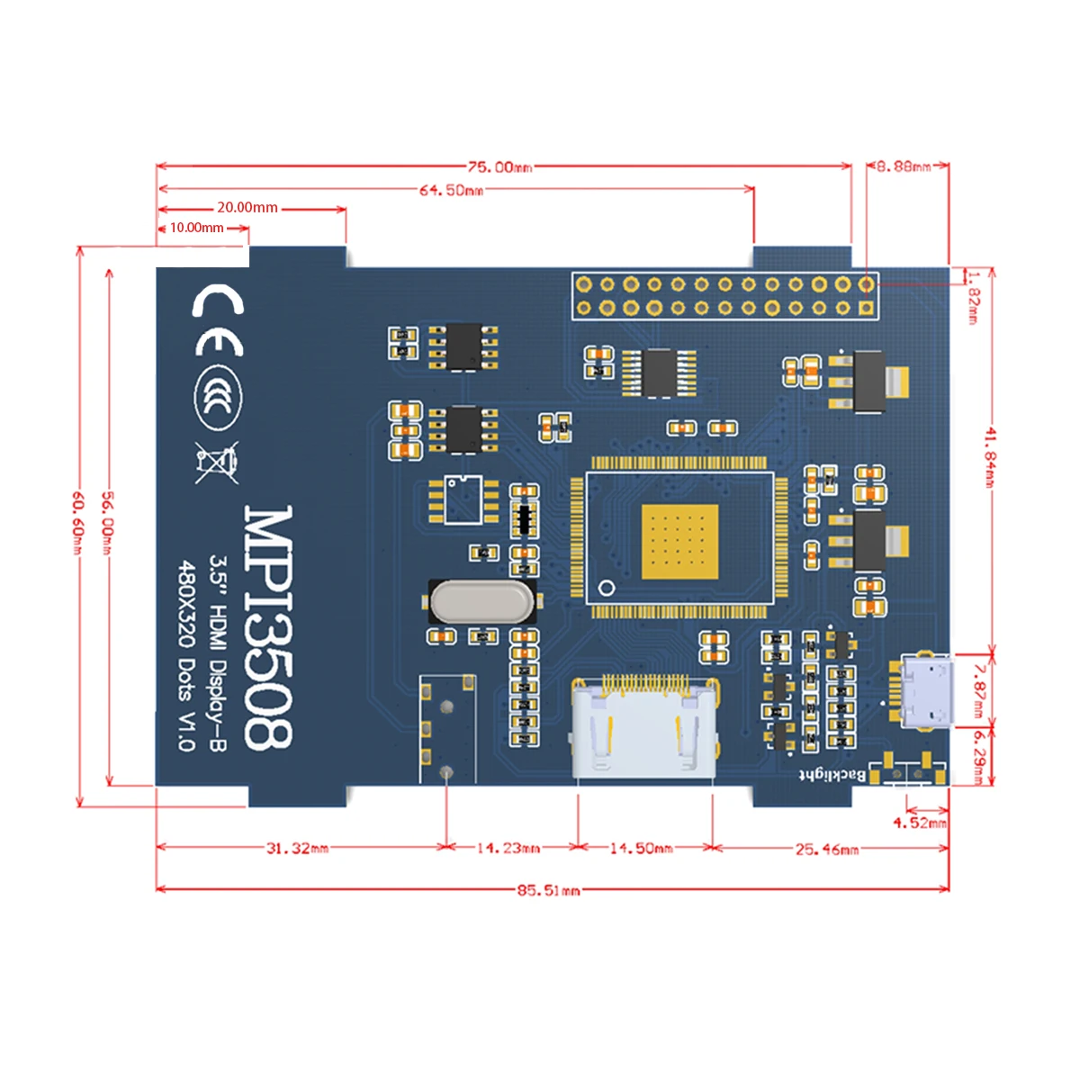 3,5 дюймов lcd HDMI USB сенсорный экран Real HD 1920x1080 ЖК-дисплей для Raspberri 3 Модель B/Orange Pi(Play Game Video) MPI3508