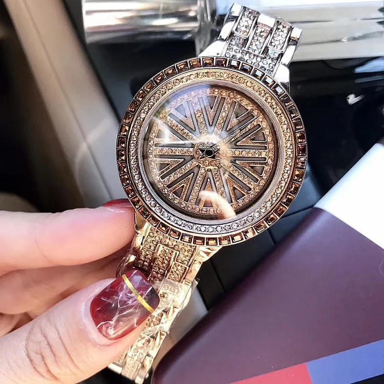 2018 Luxury Watch Women Quartz Watches Bracelet Wristwatch Ladies Rhinestone Clock For Female Relogio Feminino Stylish Saat