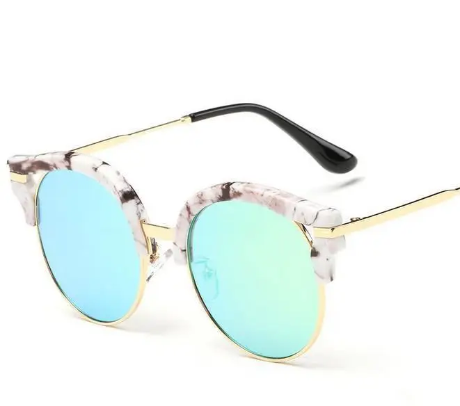 

N1 Brand New 2016 Summer Fashion Round Sunglasses Women Eyewear Brand Designer glasses Multi color Points Sun Glasses Shades