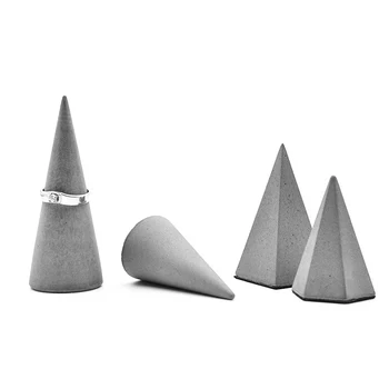 

Cement concrete geometry Ring bracelet jewelry stand to accept the trend of display crafts silicone mold
