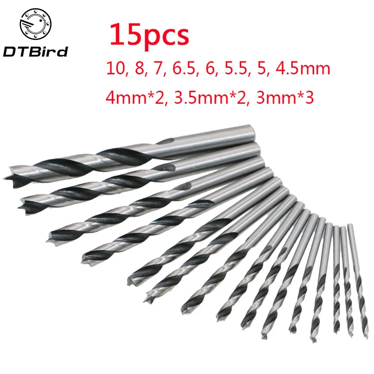 

15pcs/set High Speed Steel HSS Straight Shank Mini Twist Drill Bits Electric Drill Rotary Power Tools