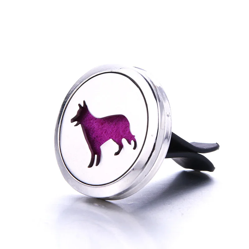

Pet Dog Car Clip Perfume Diffuser Essential Oil Diffuser Air Outlet Freshener Stainless Steel Decoration Aroma Locket Jewelry
