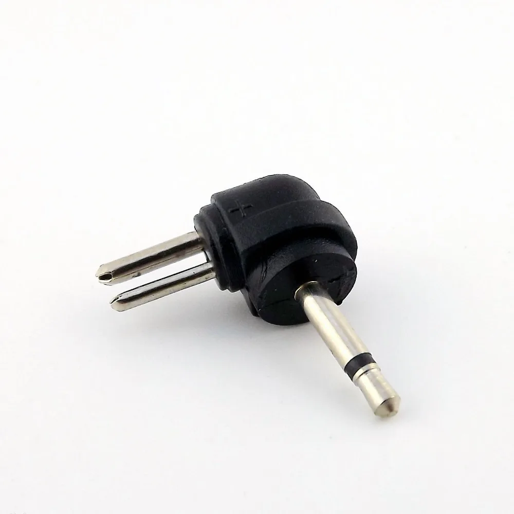 

5x Universal 2.5mm Mono Male Plug AC DC 2 Pin Charger Power Right Angle Connector Adapter for Laptop