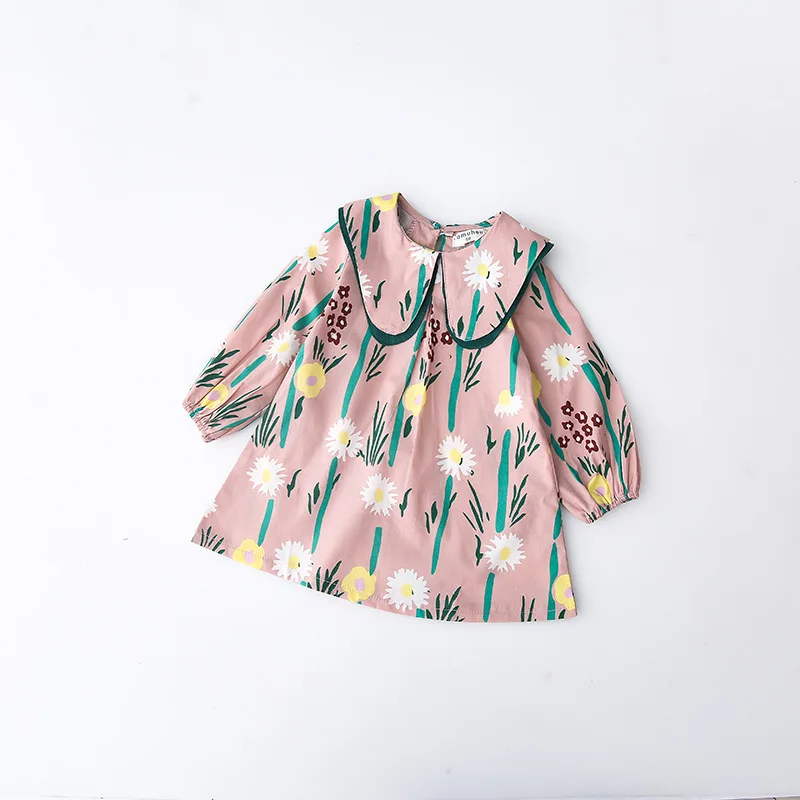 

Baby Girls Dress New Fashion Cotton Girl Flower Dresses Dress 2018 Girl Dress Princess Party Clothing Kids Clothes Drop Shipping