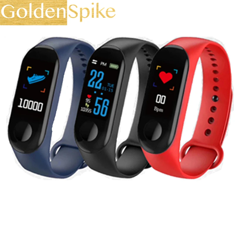 

Smart Band M3 Heart Rate Call reminder Monitor High Brightness Colorful Screen Smart Bracelet Wristband SMS reminder PK Y5 F1 H8