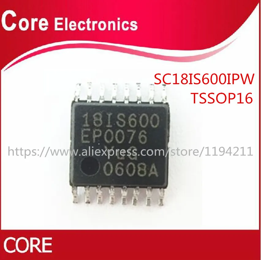50pcs/lot SC18IS600IPW SC18IS600 18IS600 TSSOP-16 new | Электронные компоненты и принадлежности