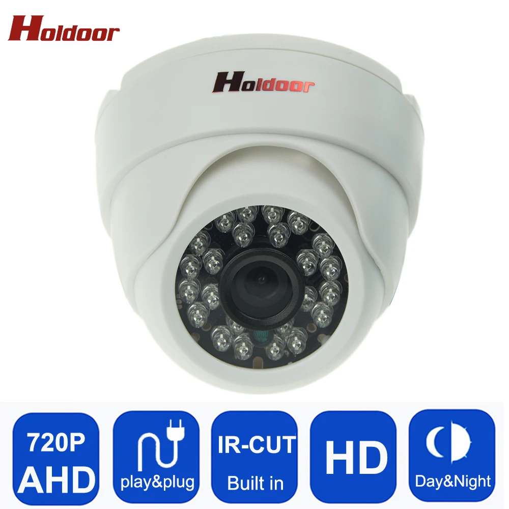 

Plastic Shell AHD 720P HD Mini Dome Analog Camera Indoor IR CUT Night Vision Plug and Play Mini Dome security camera for AHD DVR