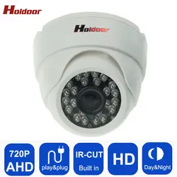 Пластиковый корпус AHD 720P HD мини купольная аналоговая камера Крытый ИК ночного видения Plug and Play мини-купольная камера безопасности для AHD DVR