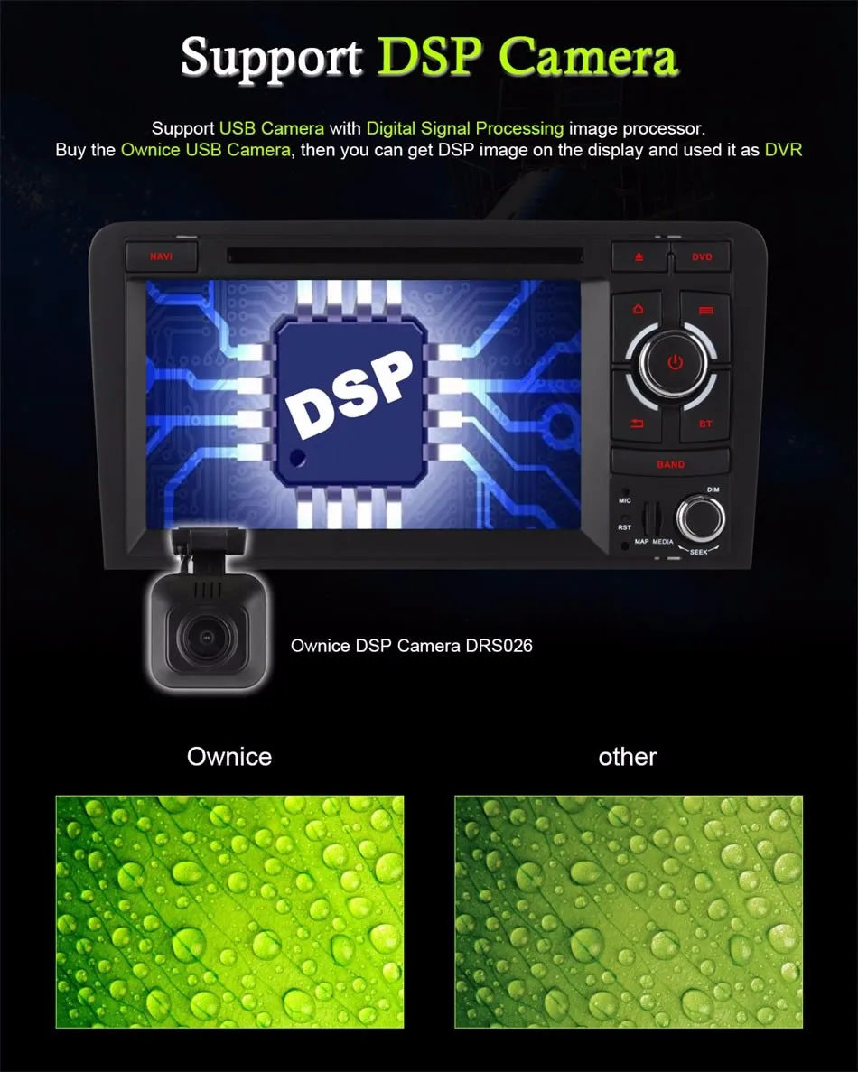 Sale 1024X600 Octa 8 Core 2GB RAM Android 6.0 4G SIM LTE Wifi Car DVD Player for AUDI A3 2002-2011 GPS Navigation Radio Stereo System 13