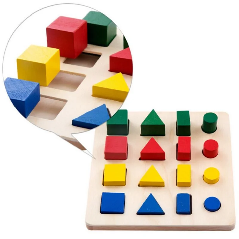 Sukitoy Детский мягкий Монтессори Деревянные Конструкторы игрушки 8 в 1 комплект геометрический Форма соответствующие обучения Высокого Качества Классические развивающие