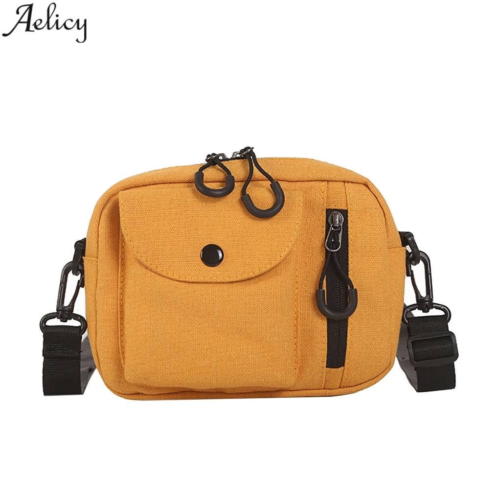 

Aelicy Women Sports Style Fashion Solid Flap Canvas Bag Lady Stylish Shoulder Bag Hot Sales Leisure Messenger Bag