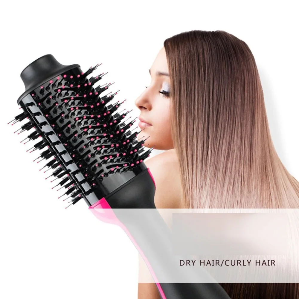 One-Step Electric Hair Dryer Comb& Volumizer Pro Multifunctional Infrared Ionic Hot Air Brush Comb Straightener Hair Curling