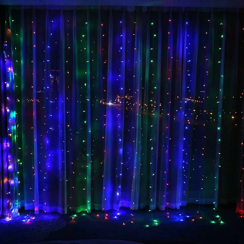3x1/3x2/3x3m Led Icicle Led Curtain Fairy String Light Fairy Light 300 Led Christmas Light for Wedding Home Garden Party Decor 3x1/3x2/3x3m Led Icicle Led Curtain Fairy String Light Fairy Light 300 Led Christmas Light for Wedding Home Garden Party Decor