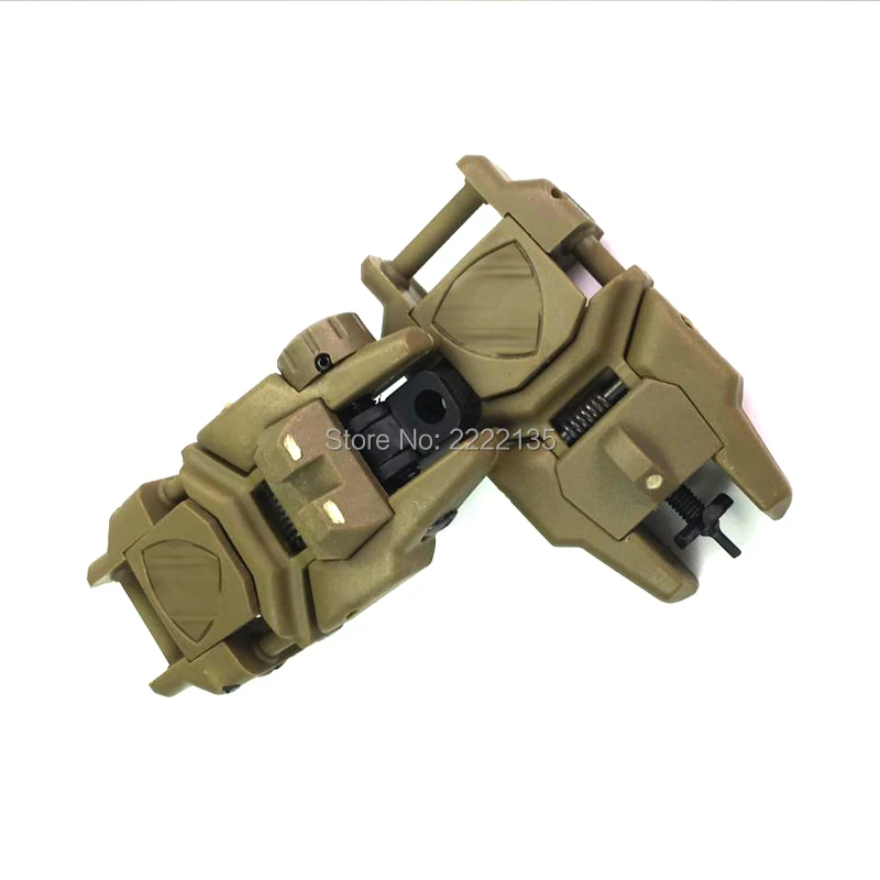 

Hot Sale 20MM Rail 2Pcs Tactical Noctilucent Folding Front/Rear Flip Backup Sights Set For Airsoft Hunting