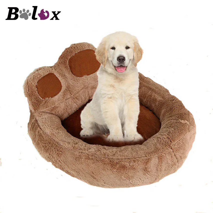 

BOLUX Dogs Bed Bear's-paw Shape Puppy Kennels For Kitty Rabbit And Dogs 4 Colors Nest For Kitten Small Animals Supplies