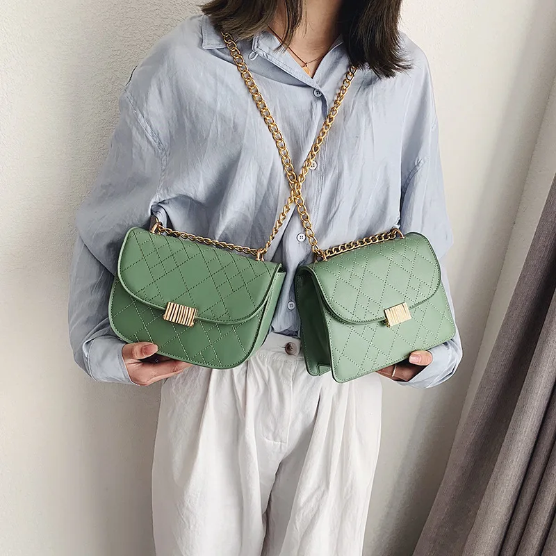 

Female Crossbody Bag Women 2019 High Quality PU Leather Luxury Handbag Designer Sac A Main Ladies Lattice Shoulder Messenger Bag