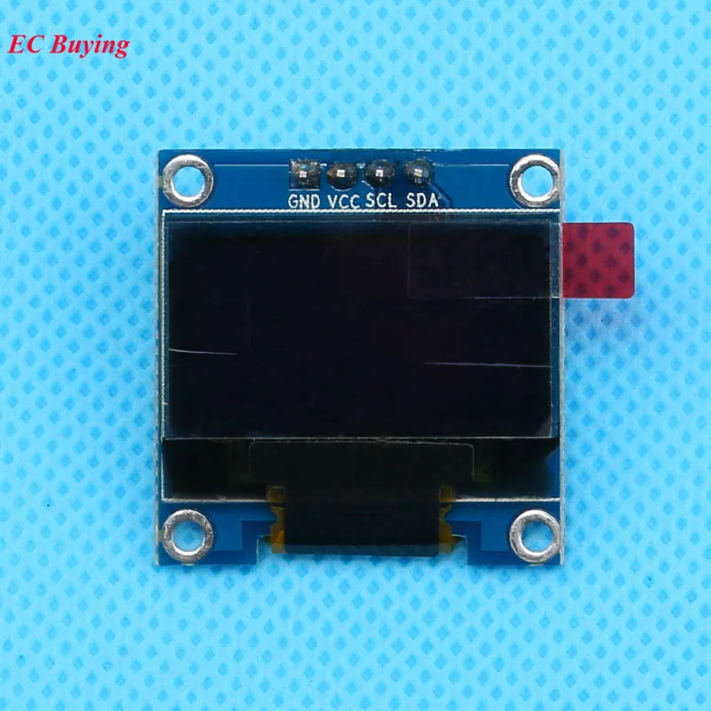 5 шт. 0,96 дюймов OLED дисплей модуль белый OLED ЖК-модуль 4 Pin 128X64 ЖК-дисплей 12864 экран доска IIC разъем 4 контакта