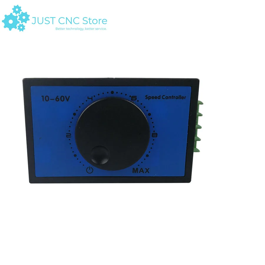 

DC Motor Speed Controller 20A 10-60V PWM Regulating Current Switch Module Rotating button