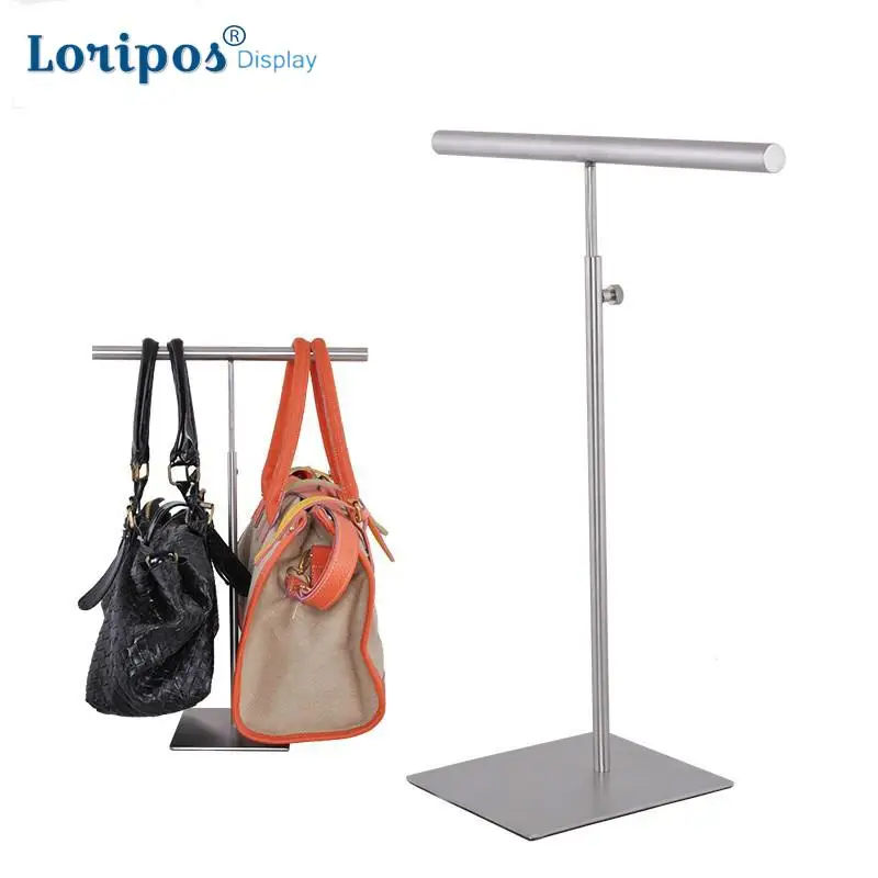 

Stainless Steel Metal T Bracket Hook Skirt Necktie Hanger Scarf Bag Rack Holder Hanging Stand Hook Desk Scarf Tie Bag Display