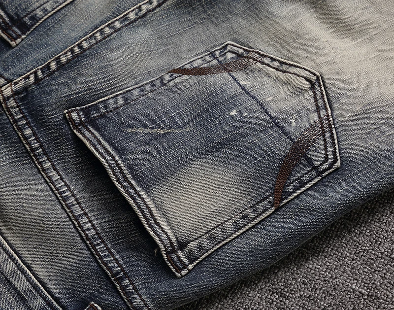 2019 итальянский Винтаж дизайнерские мужские джинсы свет цвет джинсы для женщин Slim Fit хлопок стрейч брюки девочек брендовые классические для