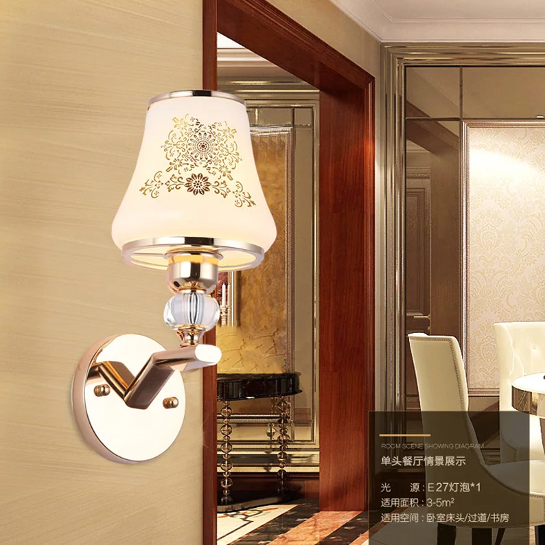 

crystal wall lamp warm study bedroom the head of a bed wall lamp restaurant sitting room corridor lights wholesale