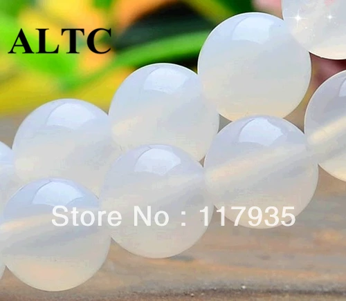 

Wholesale 6/8/10/12mm Natural Stone Beads White fashion Beads for jewelry Making BN-12