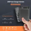 ROCK 18W Type C PD QC 3.0 Power Bank 10000mah Mini External Battery LED Display USB Quick Fast Charging Powerbank For Xiaomi Mi ► Photo 2/6