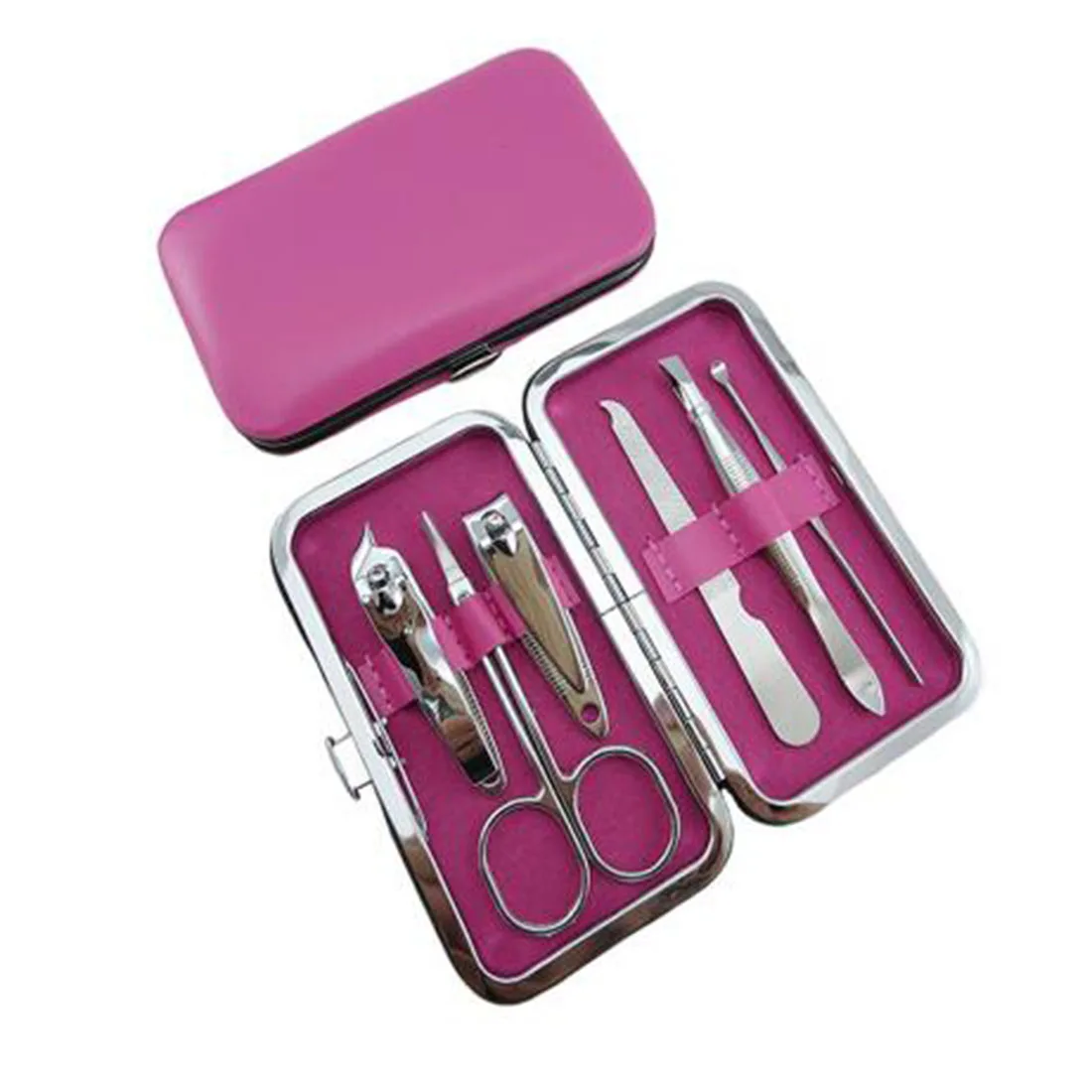 Best selling 7pcs Manicure Set Nail Care Clippers Scissors Travel Kits ...