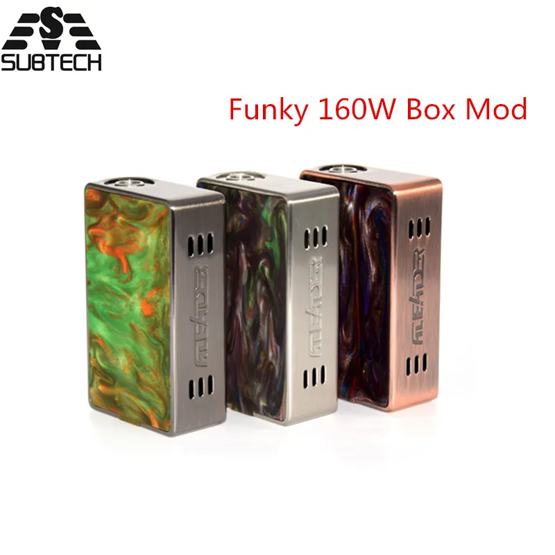 

New Funky 160W box mod Electronic Cigarette 18650 battery Luxurious packing vape pen For 510 RDA Atomizer vape kits