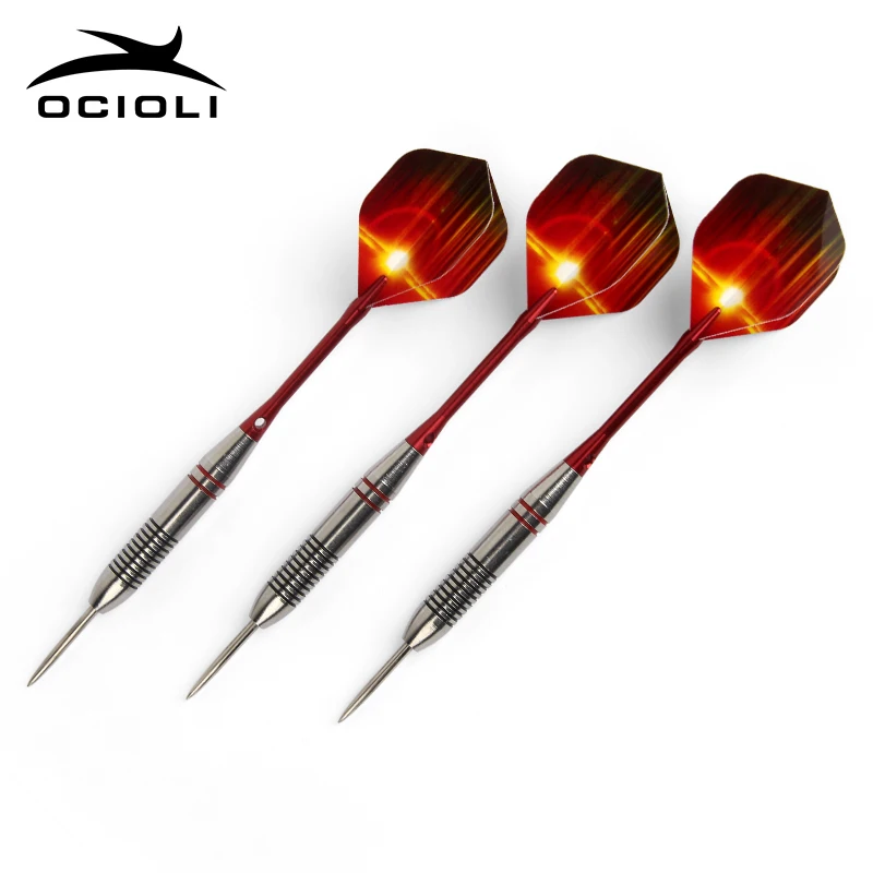 

New 3 Pcs/Sets of Darts Professional 24g Steel Tip Dart With Aluminium Shafts Nice Dart Flights High Quality